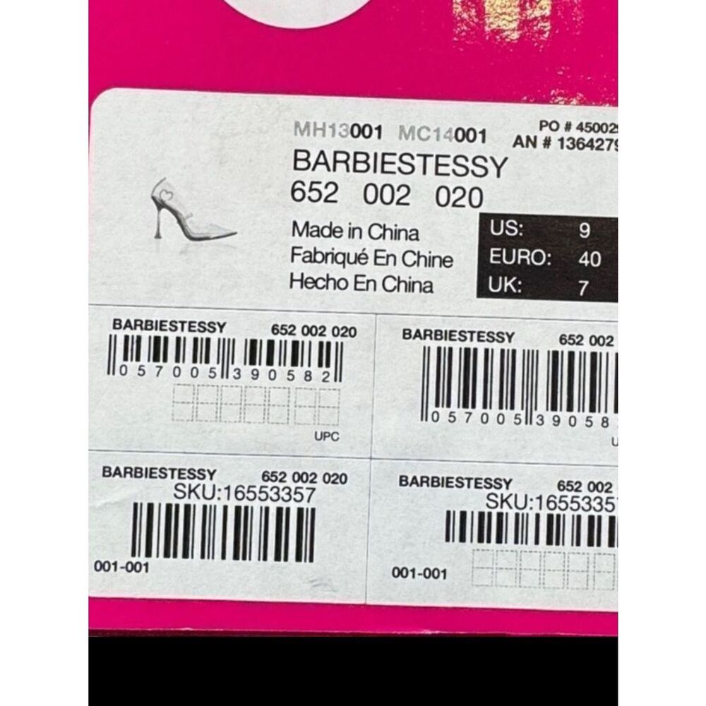 Barbie x ALDO Barbiestessy Collection Pink Translucent Pointed Toe Pumps 9 NEW - Picture 16 of 16